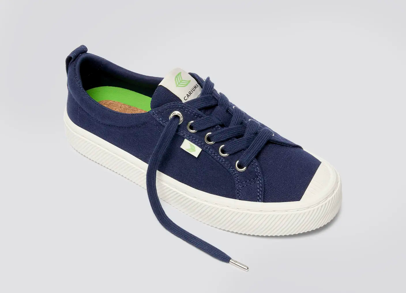OCA Low Marine Blue Canvas Sneaker