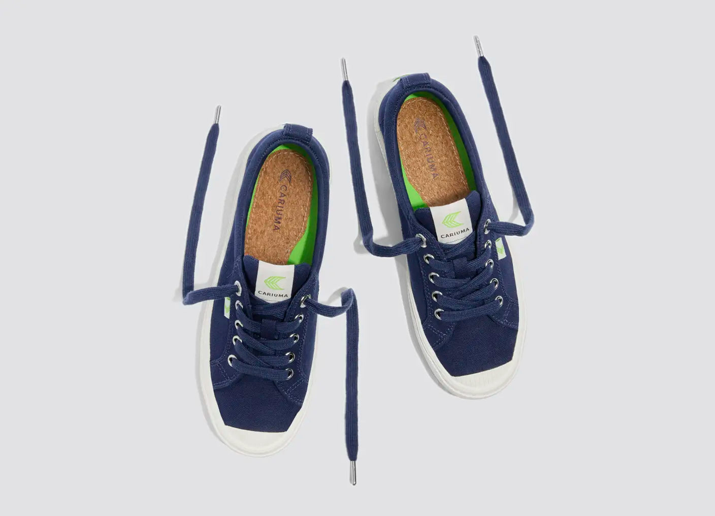 OCA Low Marine Blue Canvas Sneaker