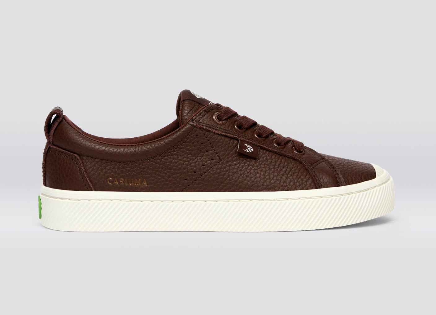 OCA Low Coffee Brown Premium Leather Sneaker