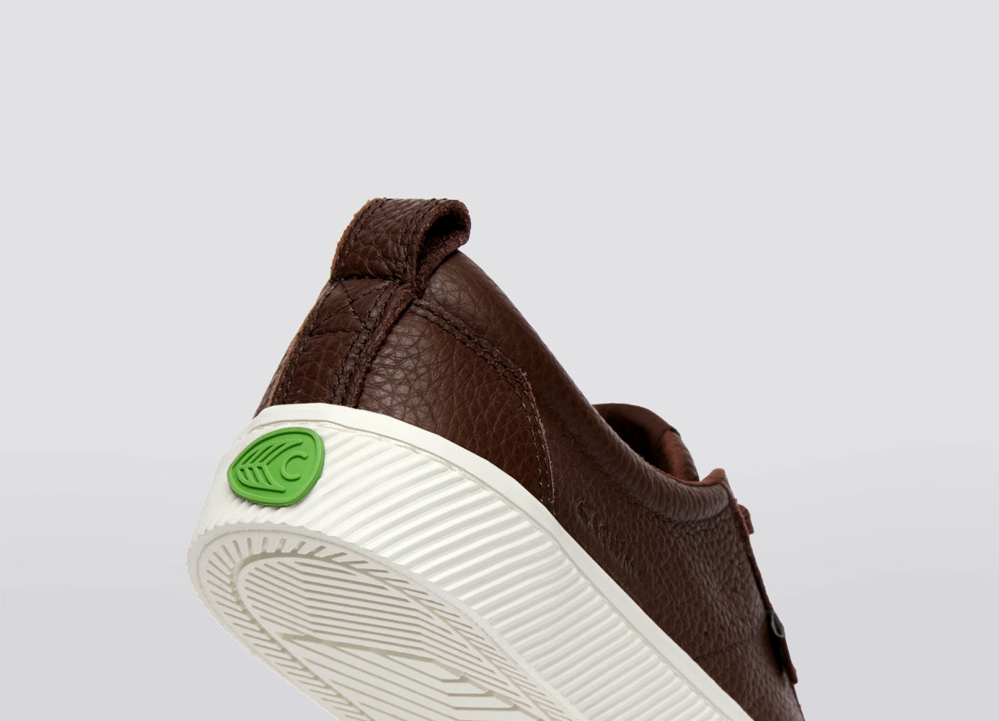 OCA Low Coffee Brown Premium Leather Sneaker
