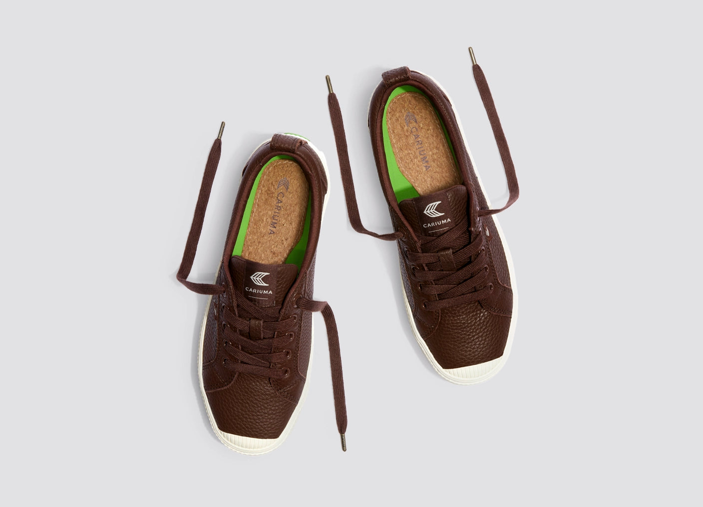 OCA Low Coffee Brown Premium Leather Sneaker