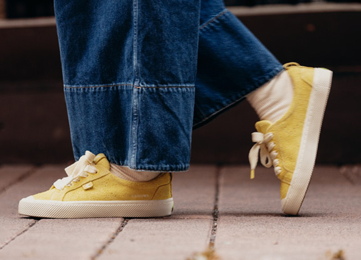 OCA Low Lemonade Hairy Suede Sneaker