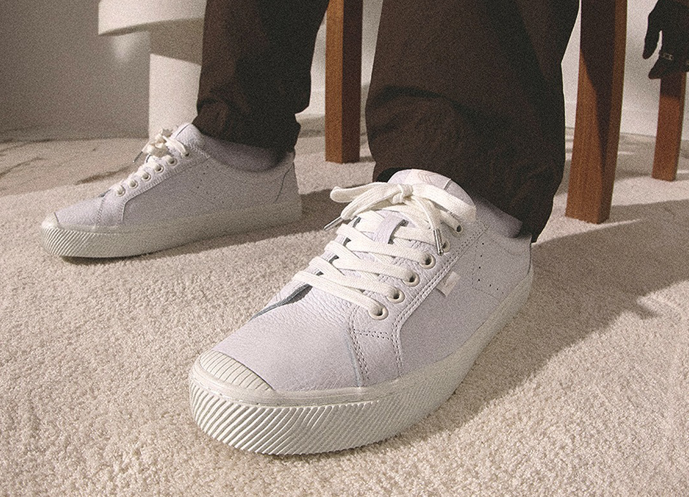 OCA Low Grey Premium Leather Sneaker
