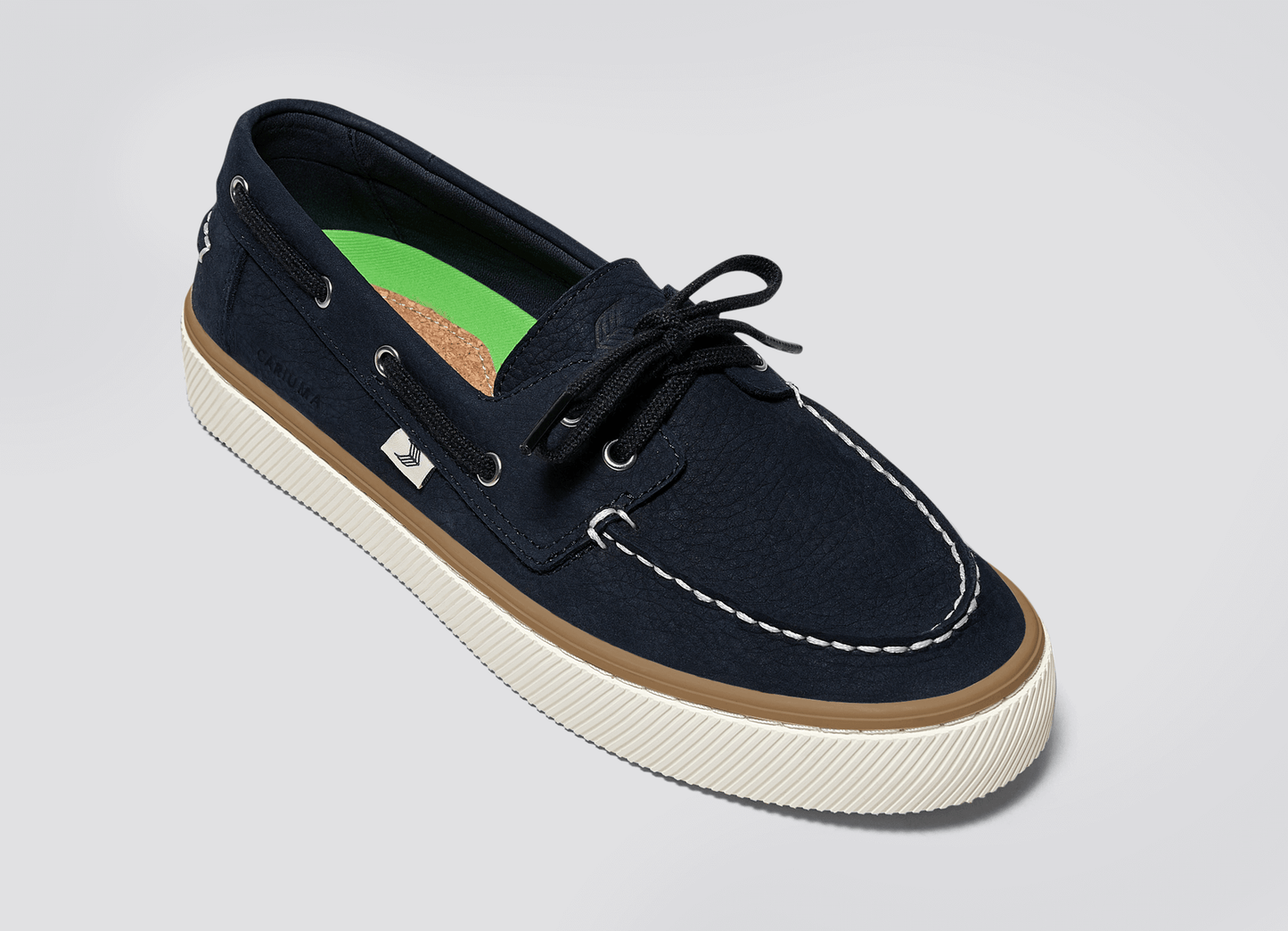 Maré Navy Nubuck Boat Shoe