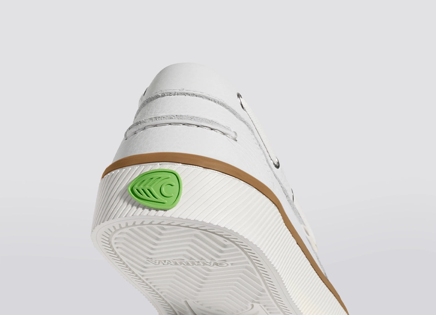 Maré White Premium Leather Boat Shoe