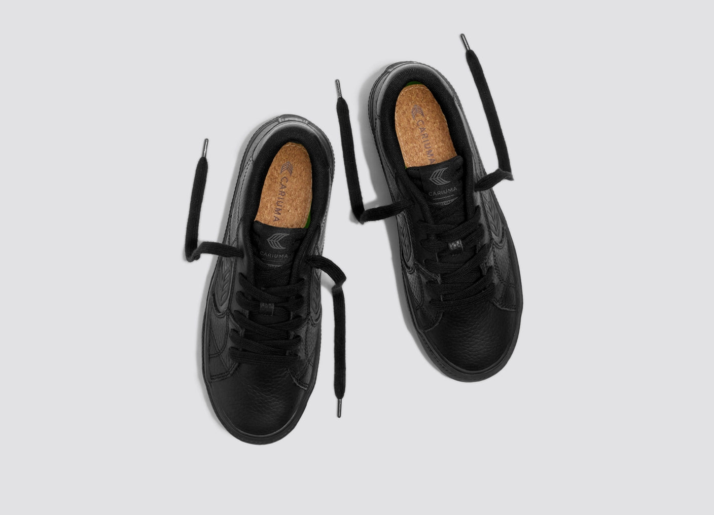 SALVAS All Black Premium Leather Sneaker