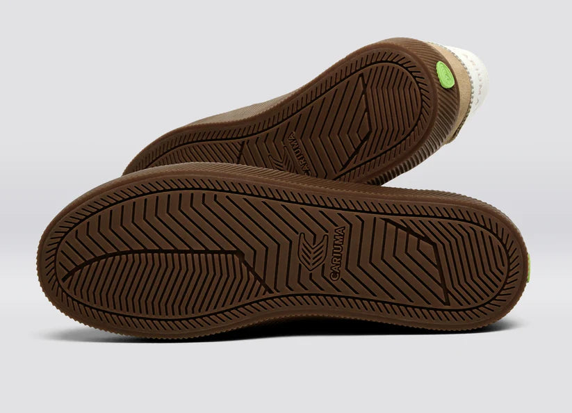 TOCA Teak Light Cream Nylon Latte Suede Sneaker