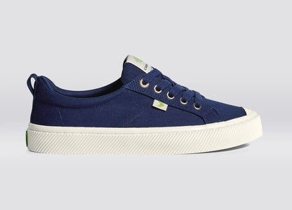 OCA Low Marine Blue Canvas Sneaker