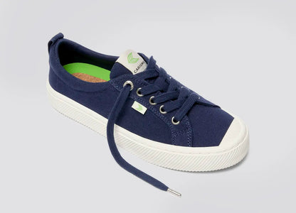 OCA Low Marine Blue Canvas Sneaker