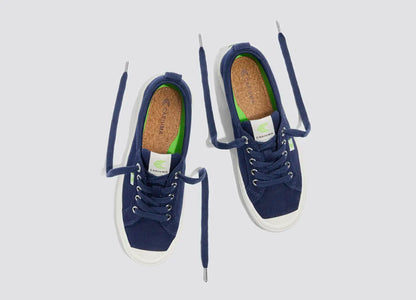 OCA Low Marine Blue Canvas Sneaker
