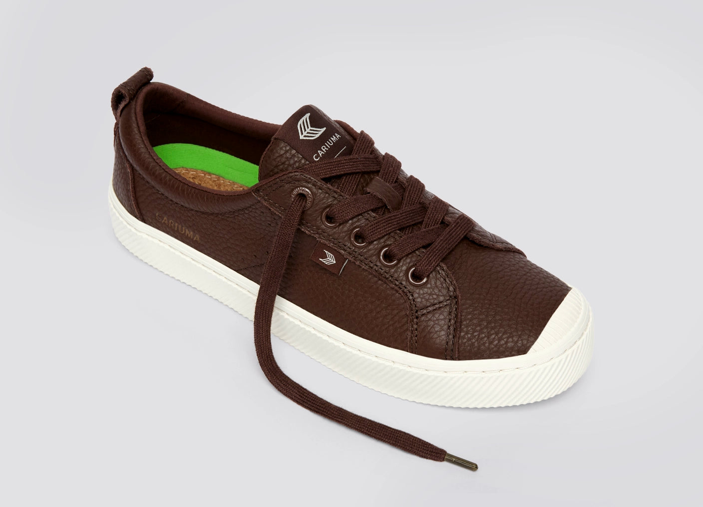 OCA Low Coffee Brown Premium Leather Sneaker