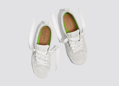OCA Low Hairy Suede Smoke White