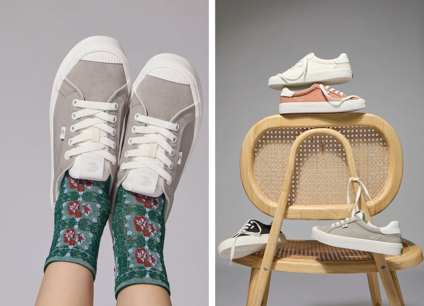 OCA Nylon and Suede Grey