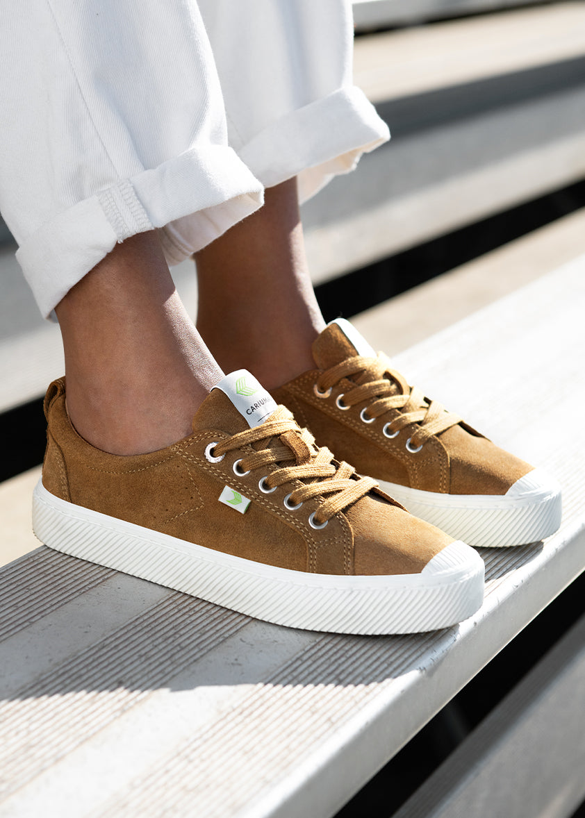 OCA Low Camel Suede Sneaker