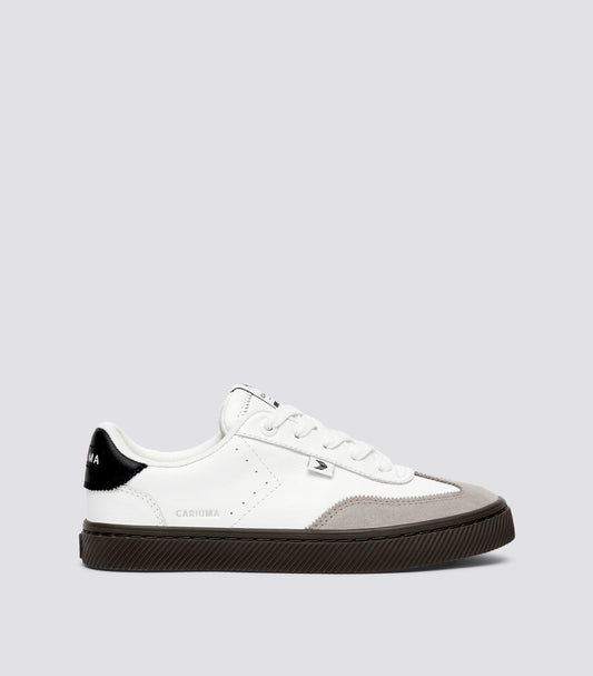 TOCA White Diamond Leather Cloud Grey Suede Sneaker