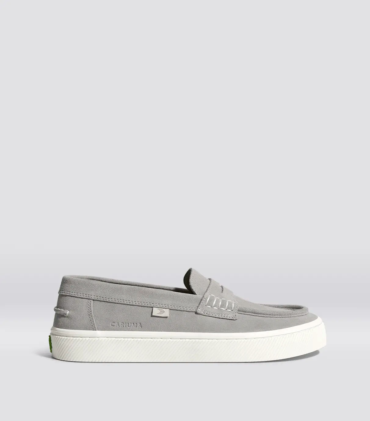 CAJU Light Grey Suede Loafer