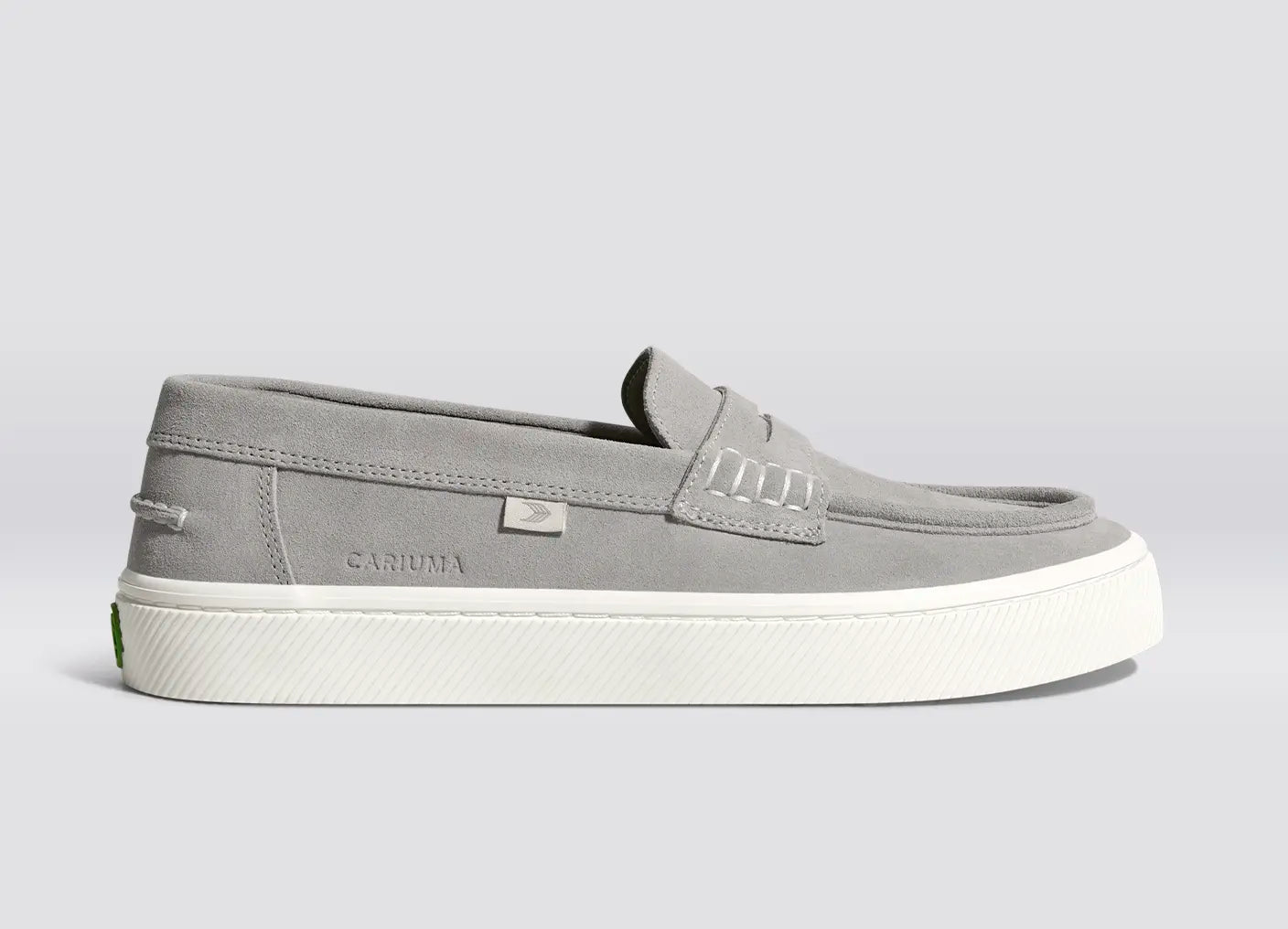 CAJU Light Grey Suede Loafer