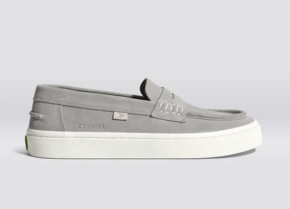 CAJU Light Grey Suede Loafer