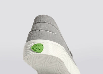 CAJU Light Grey Suede Loafer