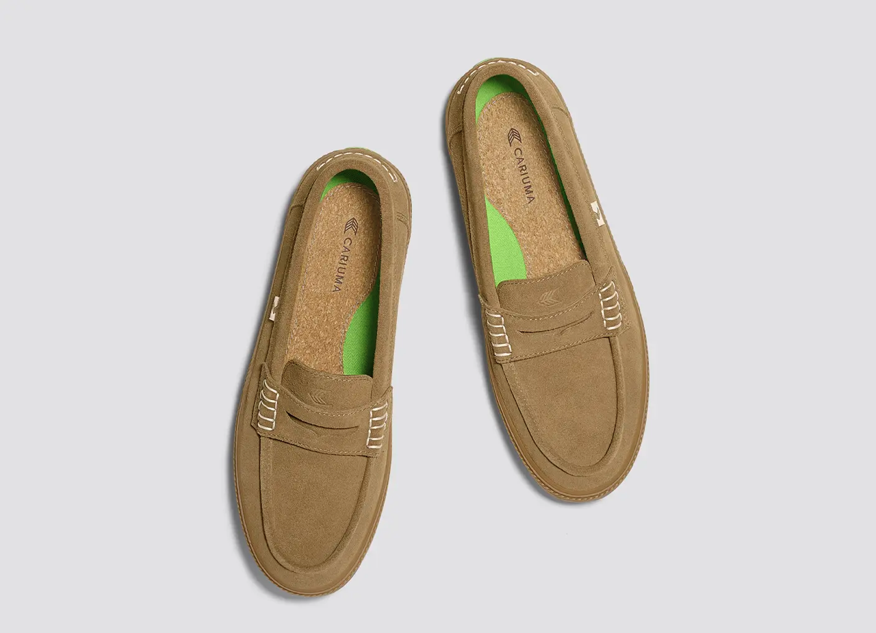 CAJU Gum Camel Suede Loafer