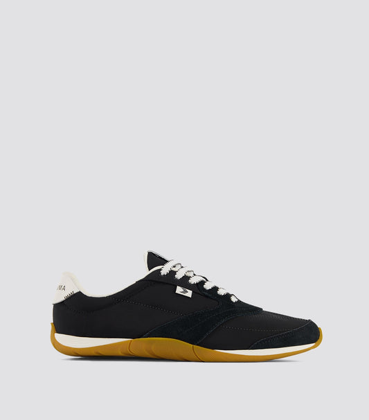 SUTAI Nylon and Suede Black