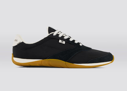 SUTAI Nylon and Suede Black