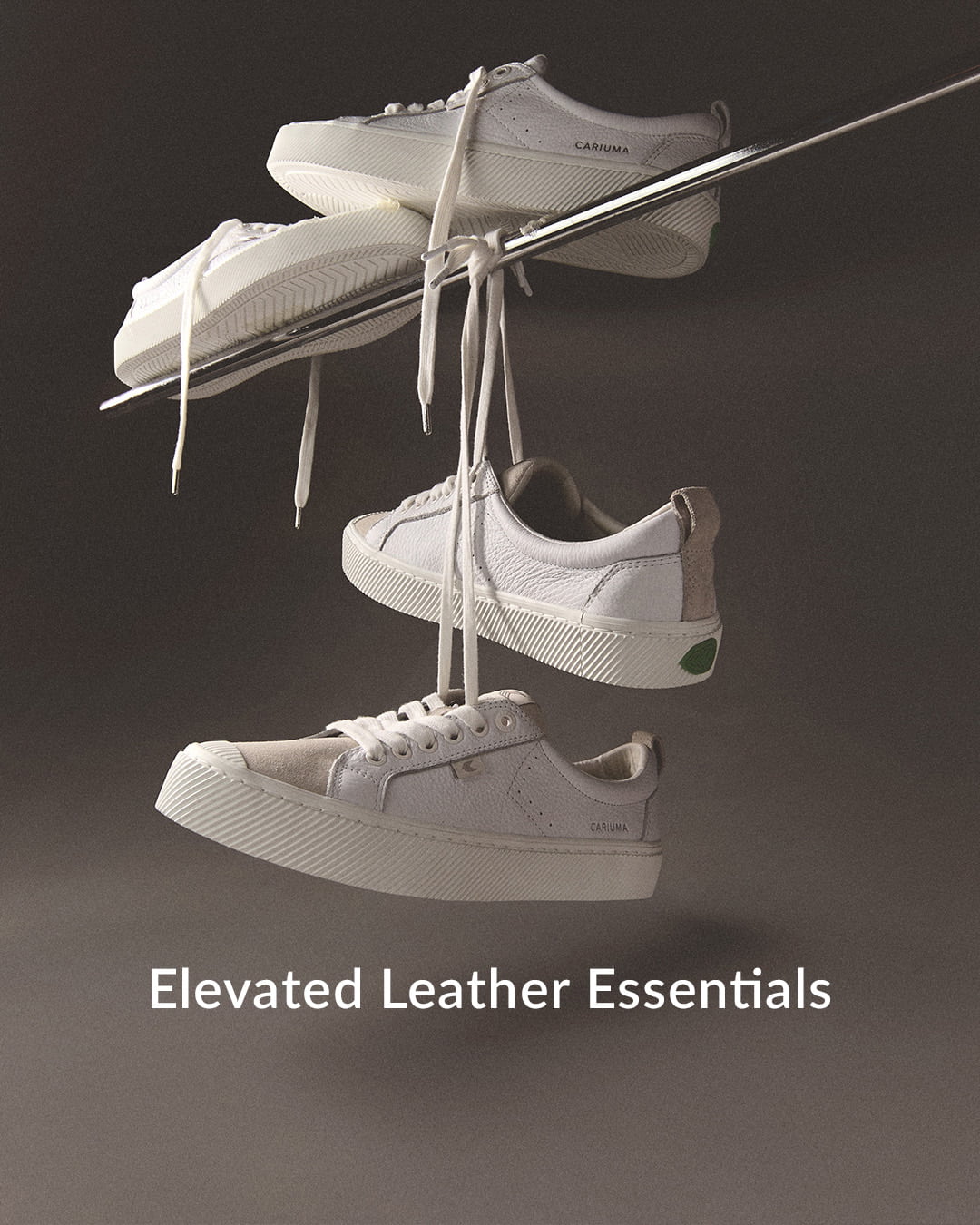 Cariuma premium leather sneakers, crafted with care and made to last, effortless everyday style, durable skate-inspired design, a thoughtful gift for him, a timeless gift for her.