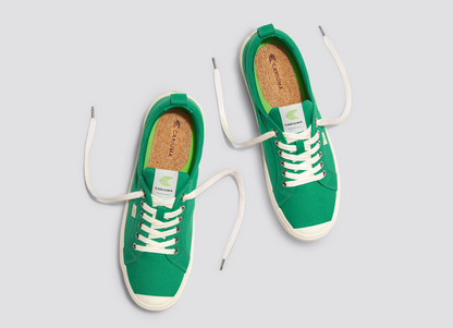 OCA Low Green Canvas Sneaker