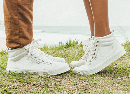 OCA High Off-White Canvas Sneaker