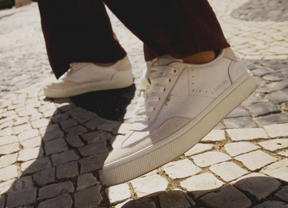 TOCA Off-White Premium Leather Smoke White Suede Sneaker