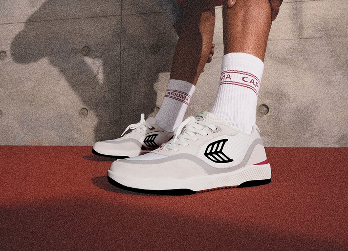 UBA PRO Smoke White Suede Off-White Mesh Black Logo Green Sneaker