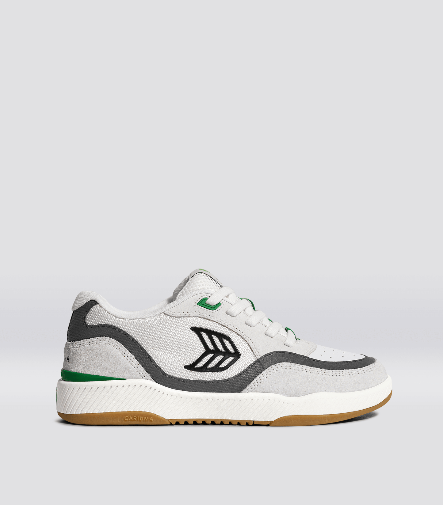 UBA PRO Smoke White Suede Off-White Mesh Black Logo Green Sneaker