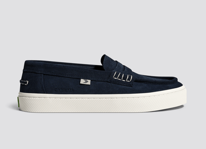 CAJU Navy Suede Loafer