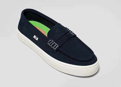 CAJU Navy Suede Loafer