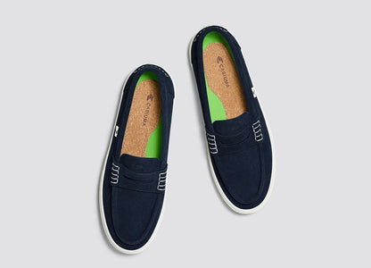 CAJU Navy Suede Loafer