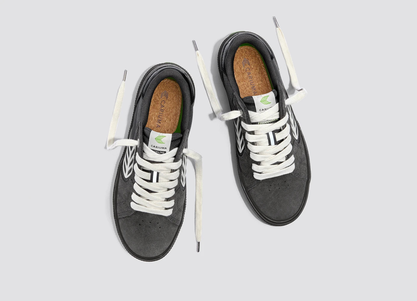 CATIBA PRO 2.0 Teak Magnet Grey Suede and Cordura Ivory Logo Sneaker