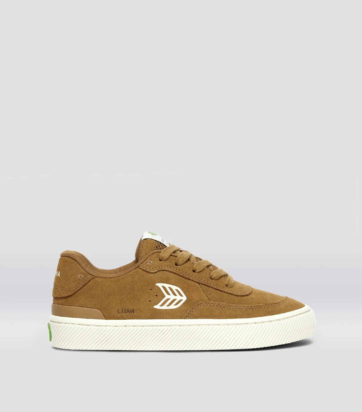 LUAN PRO Camel Suede Ivory Logo Sneaker