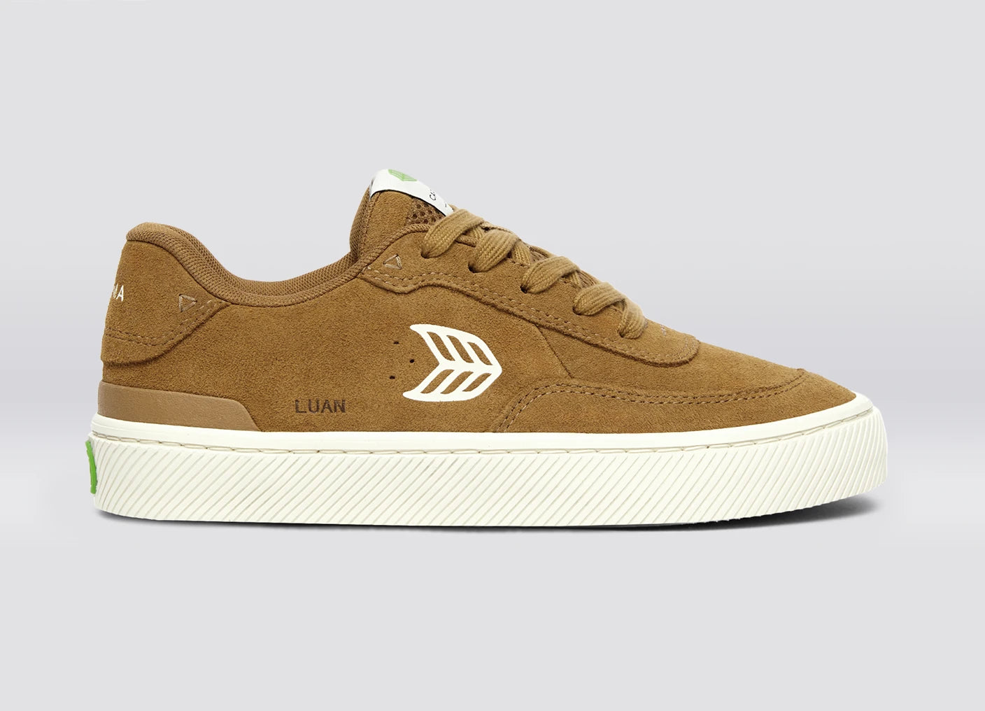 LUAN PRO Camel Suede Ivory Logo Sneaker