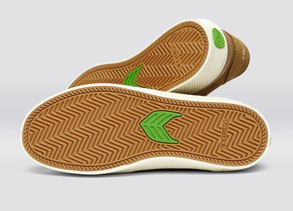 LUAN PRO Camel Suede Ivory Logo Sneaker