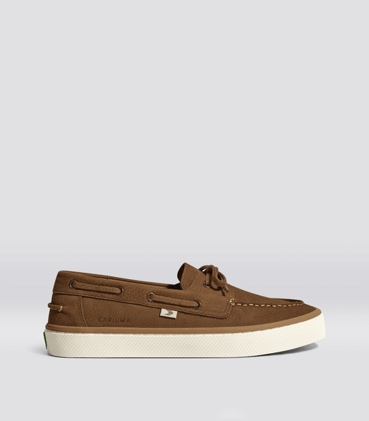 Maré Mocha Nubuck Boat Shoe