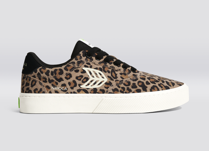 NAIOCA Leopard Print Suede Sneaker