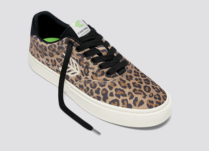 NAIOCA Leopard Print Suede Sneaker