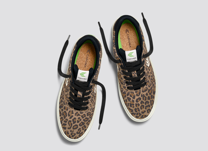 NAIOCA Leopard Print Suede Sneaker