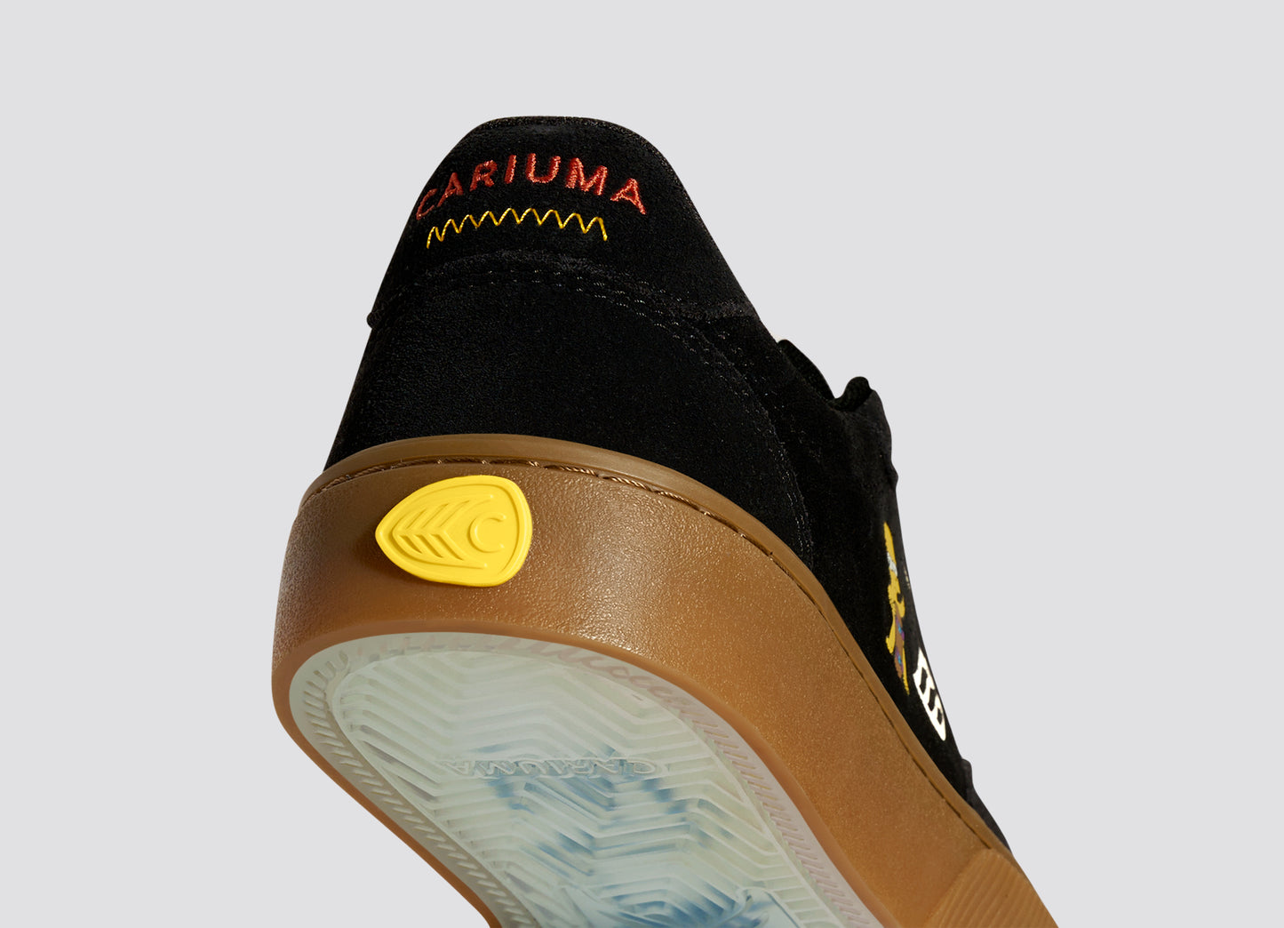 Simpsons NAIOCA Black Suede Bart Skateboard Sneaker