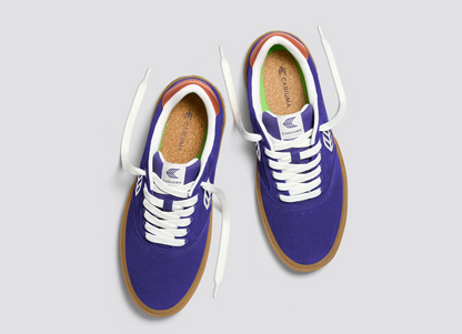 NAIOCA Gum Liberty Purple Suede Off-White Logo Orange Sneaker