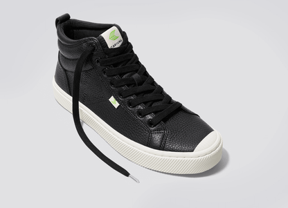 OCA High Black Premium Leather Sneaker