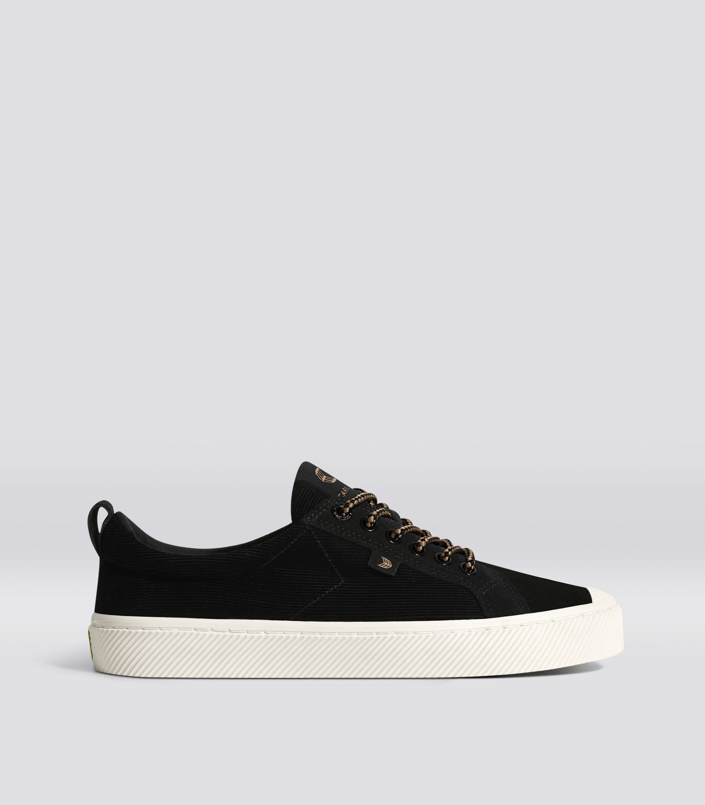 OCA Low Black Corduroy and Suede Sneaker