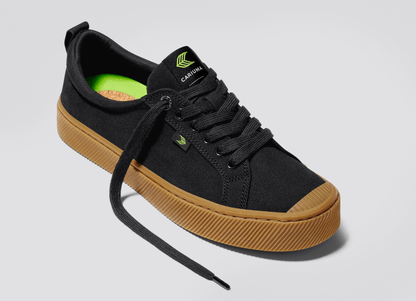 OCA Low Gum Black Canvas Sneaker