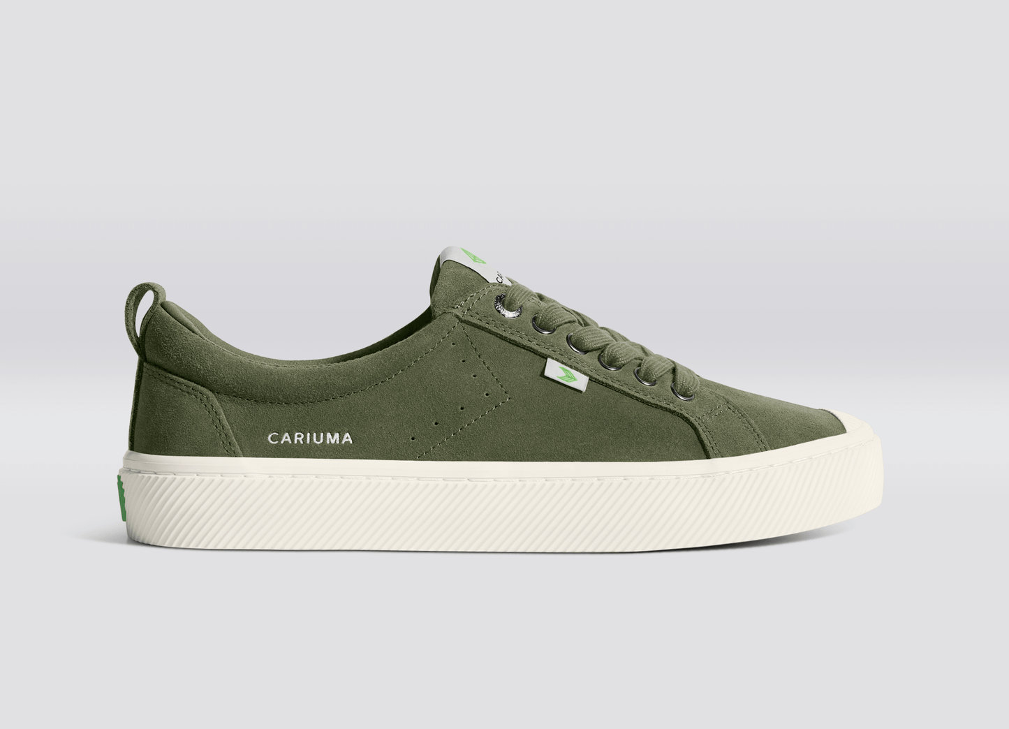 OCA Low Bronze Green Suede Sneaker