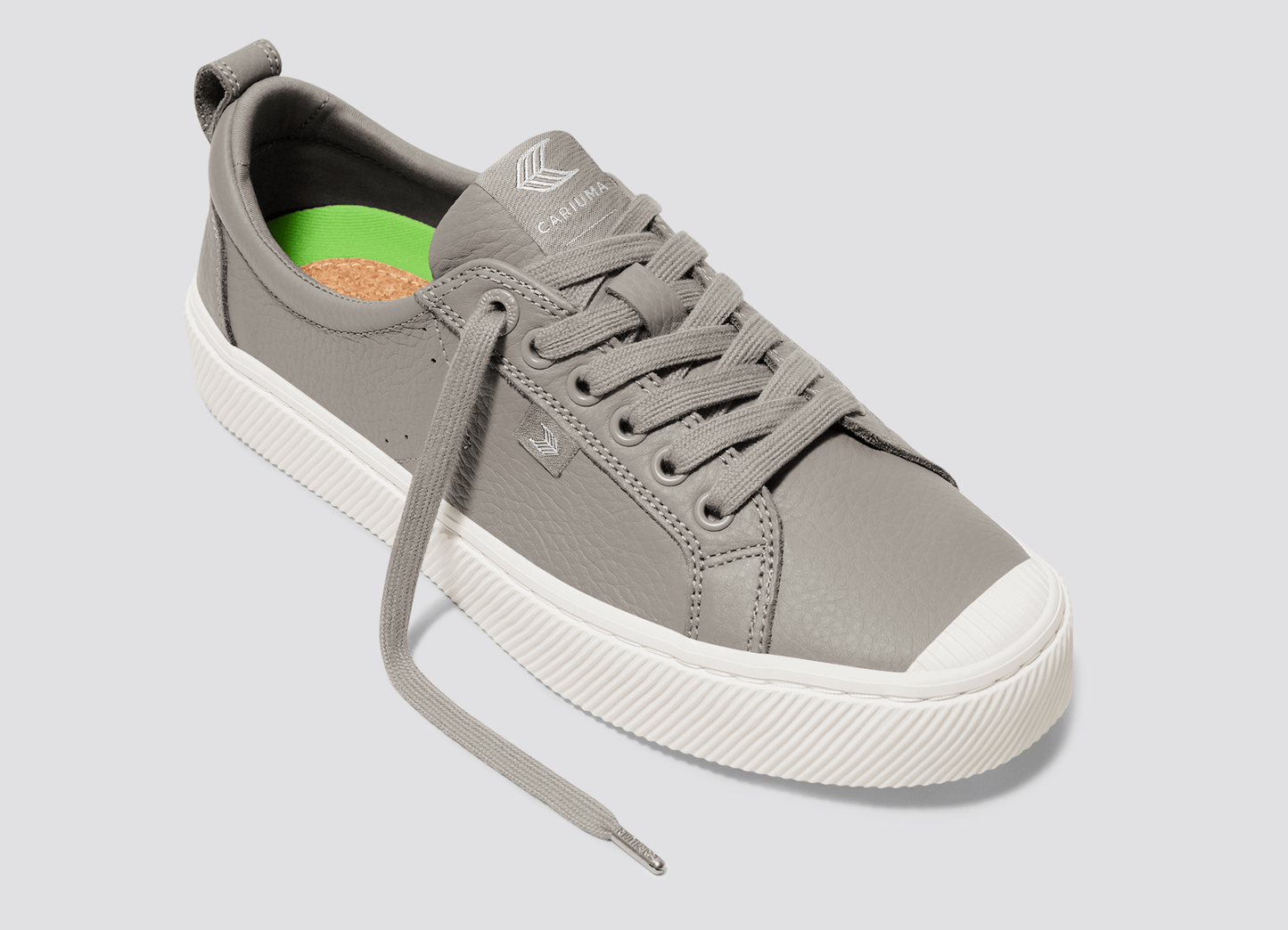 OCA Low Grey Premium Leather Sneaker